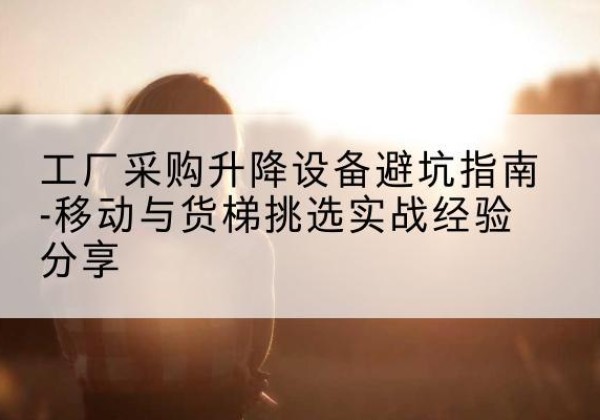海丰移动式升降机怎么选-工厂采购升降设备避坑指南-移动与货梯挑选实战经验分享